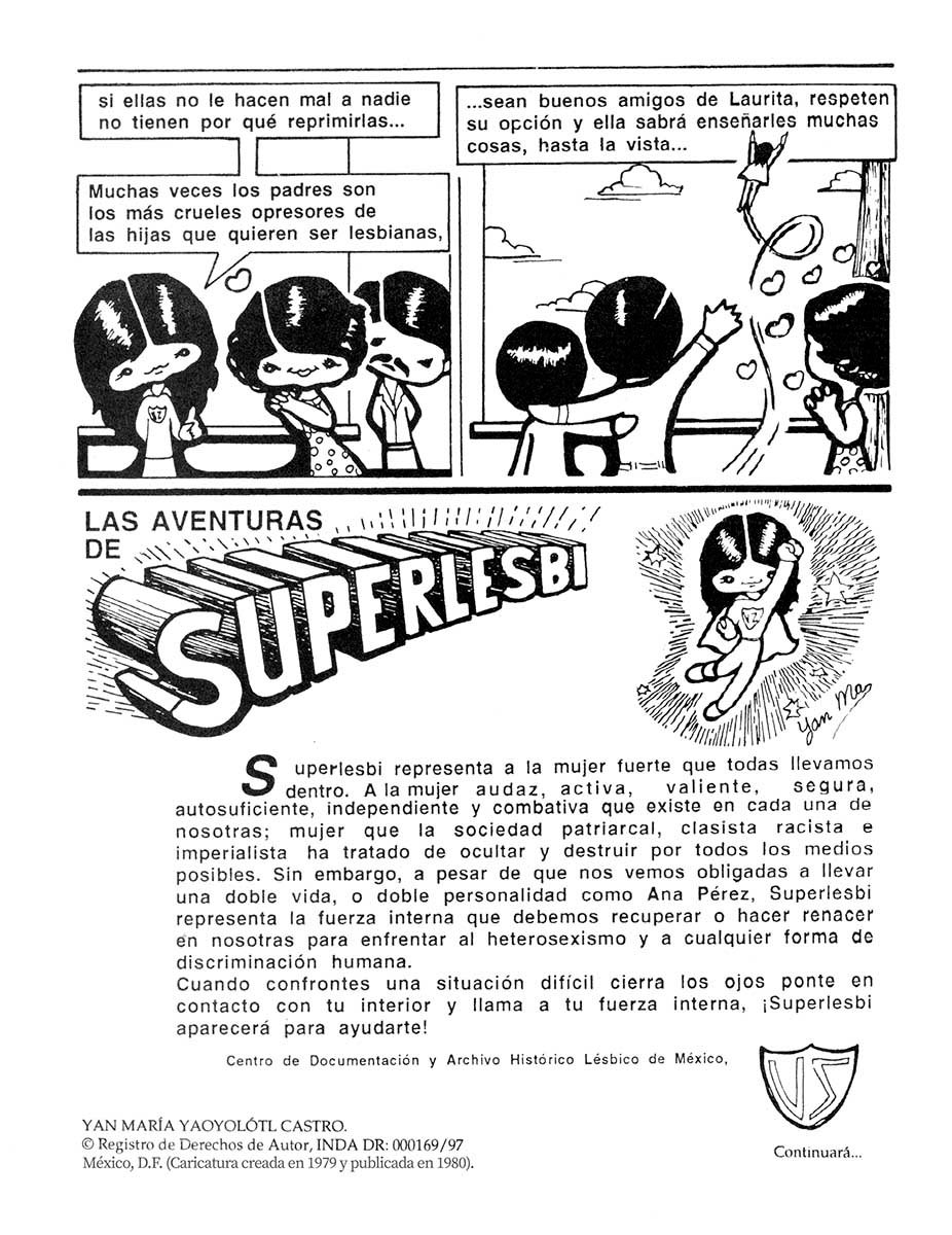 "El lesbianismo, la enfermedad", Revista Círculo 11 - 1ra. Ed. 1980